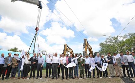 Samuel García y Adán Augusto dan banderazo de inicio de la obra del Acueducto Cuchillo II en Monterrey  