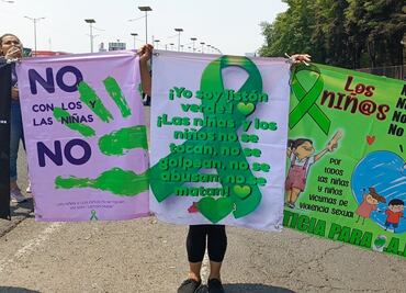 ¡Los niños no se tocan! Madres y abuelas exigen justicia por menores agredidos, bloquean Periférico Norte