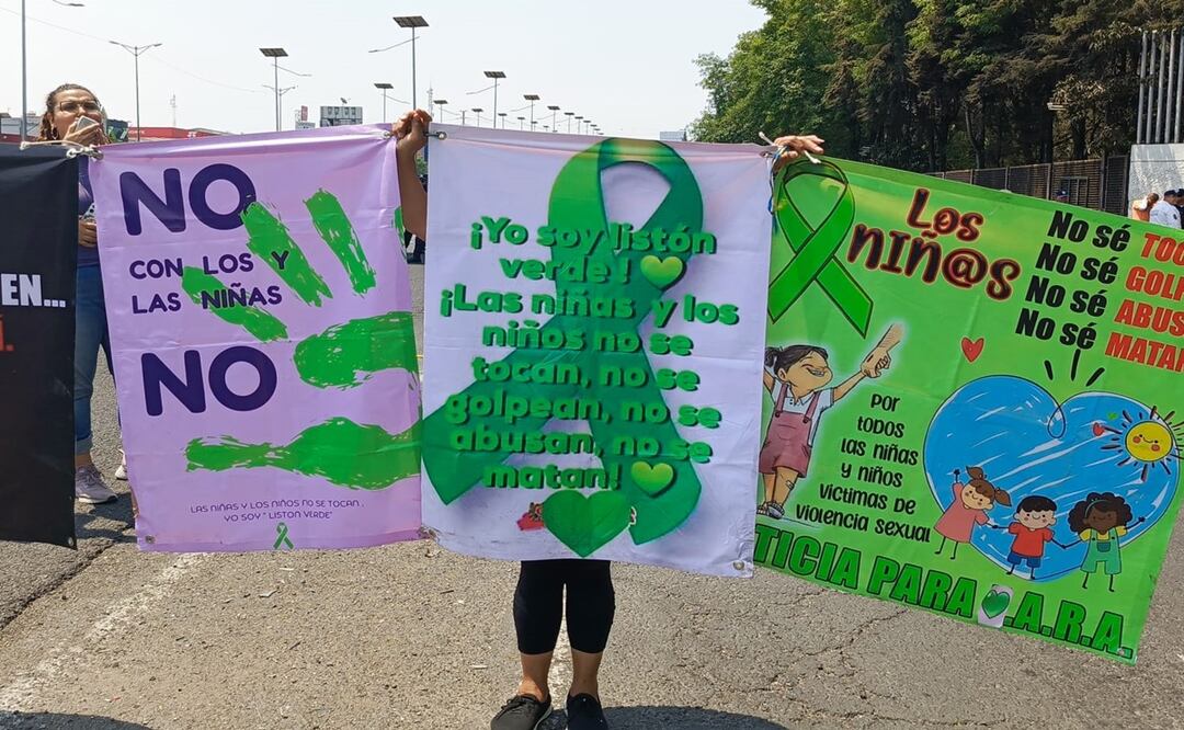 Bloquean Periférico Norte- Madres y abuelas exigen justicia por menores agredidos. Foto: Rebeca Jiménez