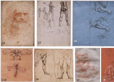 Descubren bacterias, hongos y ADN en 7 dibujos de Leonardo Da Vinci