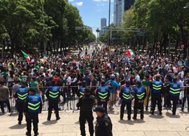 Alistan operativo de seguridad en el Ángel por triunfo ante Alemania