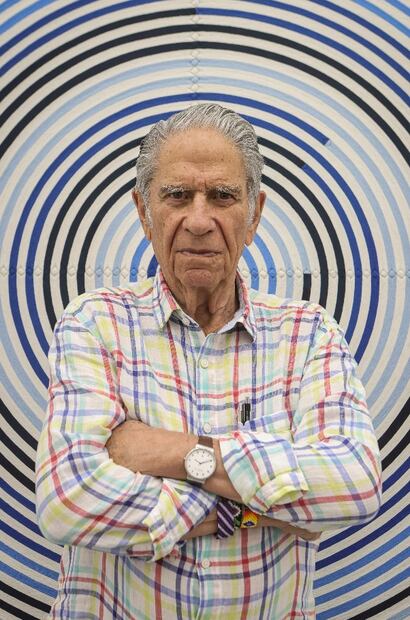 Entrevista con el artista plástico Eduardo Terrazas en su exposición en Proyectos Monclova. Fotos: Gabriel Pano/ El Universal.