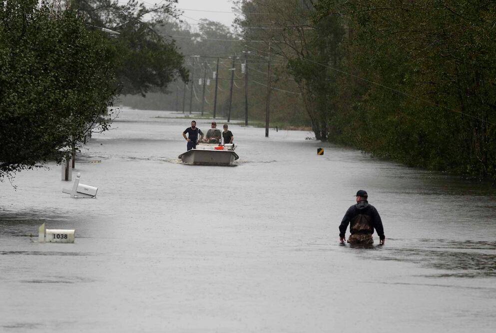 Los estragos de la tormenta Florence. Foto: AP