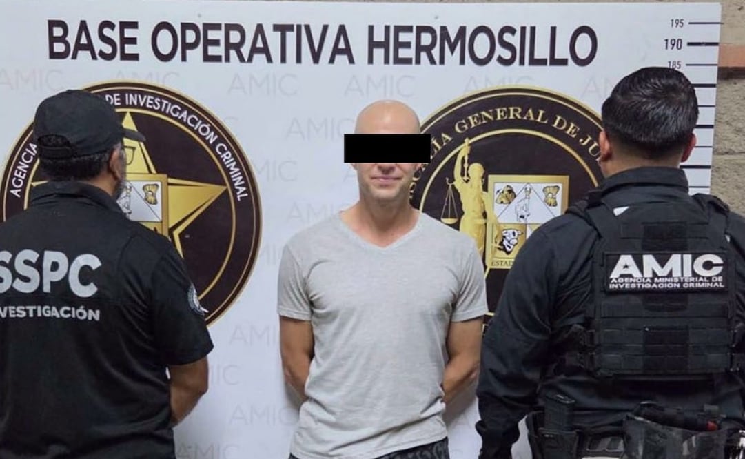 Detienen a estadounidense en Hermosillo, Sonora; enfrentaba cargos por tráfico de fentanilo.
Foto: Especial.