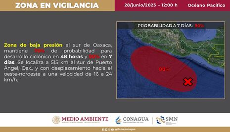 Además de "Adrián", prevén otro ciclón tropical en el Pacífico