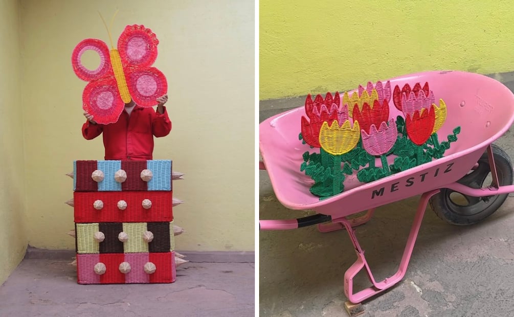 Esculturas tejidas a mano. Foto: Instagram @mestizmx
