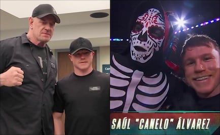 Canelo Álvarez aparece sorpresivamente en AAA y convive junto a su familia con Undertaker