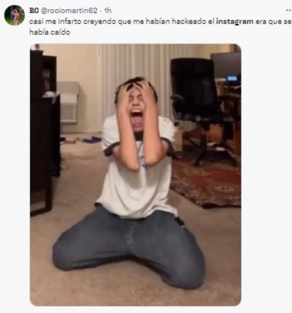 Memes caída Instagram. Foto: Captura de pantalla