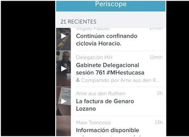 Suman seis quejas contra uso de Periscope: CDH