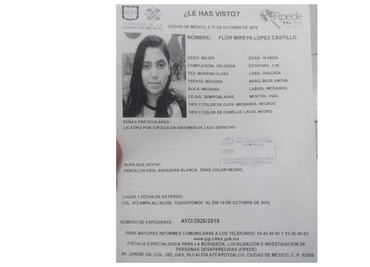 Buscan a Flor Mireya López Castillo; desapareció en Cuauhtémoc