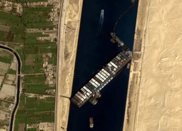 Encuentra al buque atascado en el Canal de Suez en Microsoft Flight Simulator