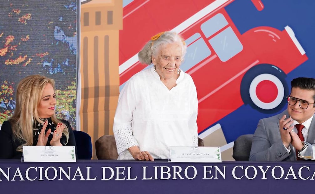 Elena Poniatowska, en la FILCO. Foto: Fernanda Rojas / EL UNIVERSAL