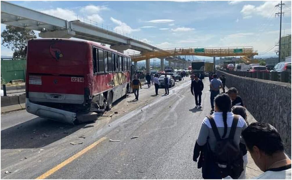 Accidente en la autopista México-Puebla