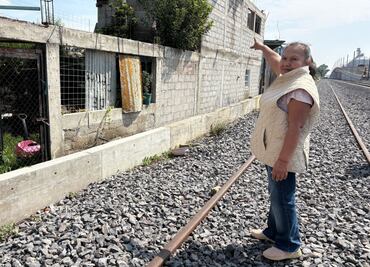 Los daños por el Suburbano al AIFA; “Cortaron” el hogar de Paula y no la han indemnizado