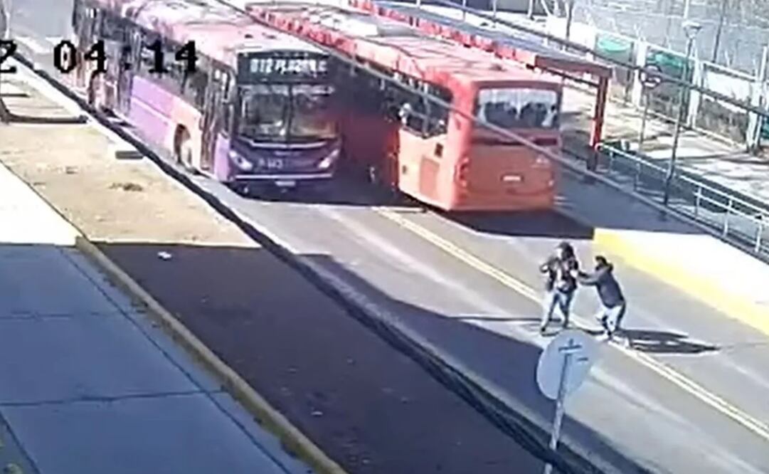 El instante previo al choque. Foto: Tomada del video