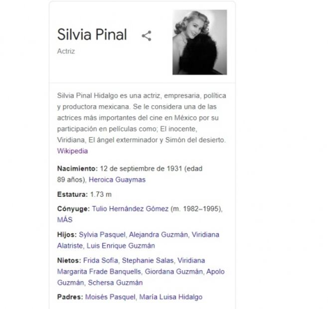 Internet y Silvia Pinal no se entienden 