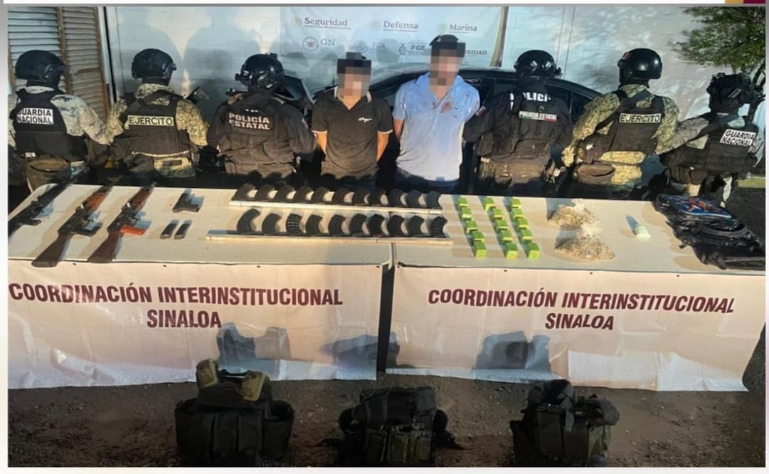 Persecución armada en Culiacán termina con tres detenidos. Foto: Especial