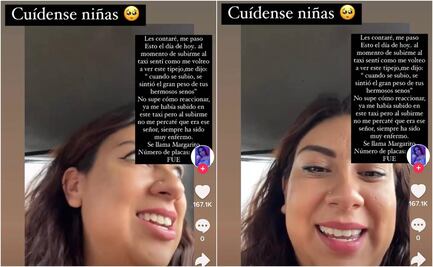 Taxista acosa a joven en Pachuca y ella lo exhibe en Tik tok