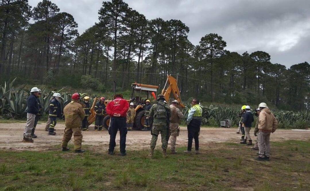 Pemex confirmó la existencia de una toma no hermética que liberaba gas LP en Nanacamilpa, Tlaxcala (09/07/2025). Foto: Especial