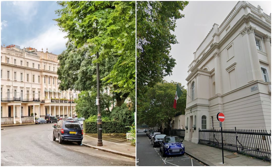 La noticia sobre la estadía del hijo de Marcelo Ebrard en la residencia de la embajada de México en Reino Unido ha generado polémica. Foto: Google Maps y Fenton Whelan
