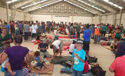 Resguardan traslado de caravana de migrantes por territorio oaxaqueño