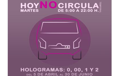 Inicia con calcomanía rosa el nuevo Hoy No Circula