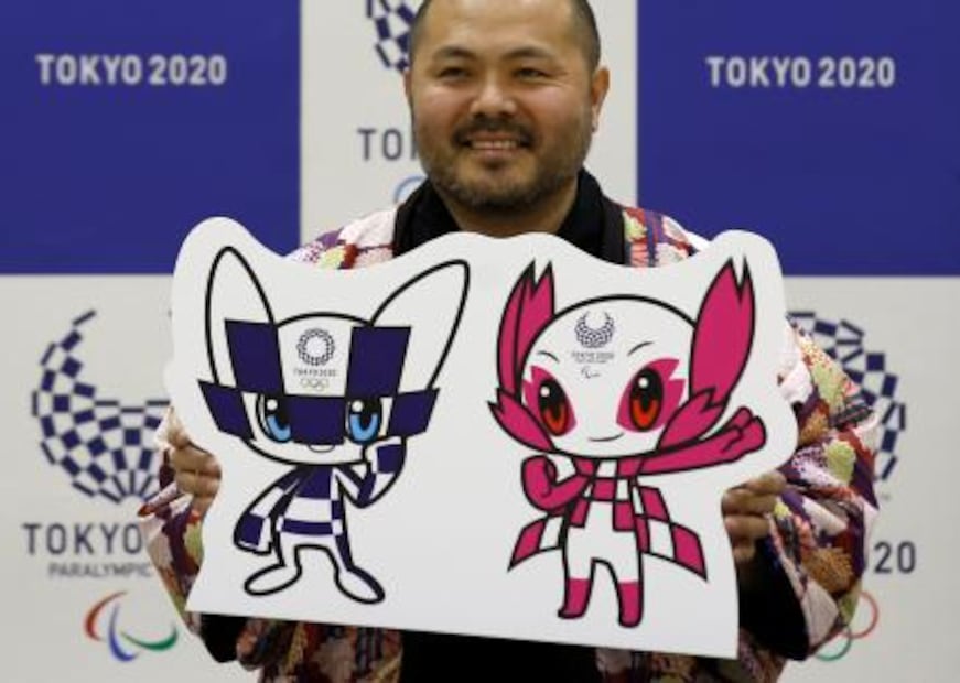 Dos superhéroes futuristas, las mascotas de Tokio 2020