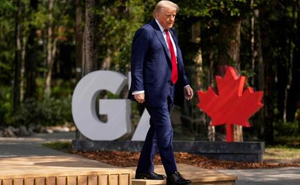 Trump se va hoy de la Cumbre del G7; tenía programada reunión bilateral con Sheinbaum este martes