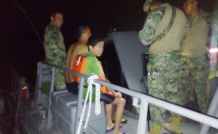 Rescatan a dos menores y un adulto en Isla Sacrificios, Veracruz