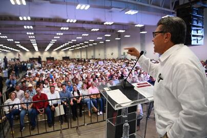 “Claudia es la respuesta”: Vitorean a Sheinbaum durante visita de Ricardo Monreal en Sinaloa