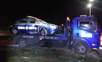 Hombre ebrio roba y choca una patrulla de la policía de Córdoba, Veracruz