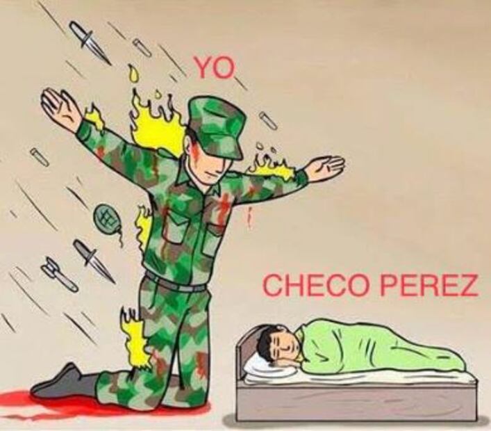 Los memes de "Checo" Pérez y el Gran Premio de Bélgica - Foto: Especial