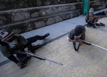 Vigilante group trains and arms children to protect themselves against criminal groups in Guerrero, Mexico