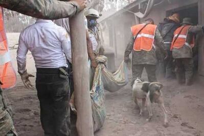 Guatemala, la desesperada búsqueda de las víctimas bajo las cenizas