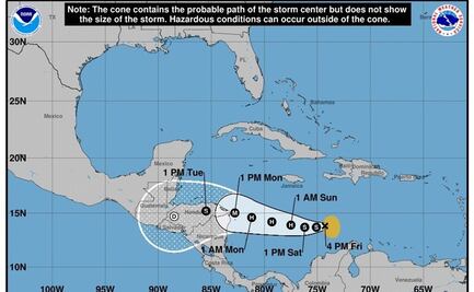 Tormenta tropical "Lota" avanza hacia Centroamérica; sería huracán el lunes