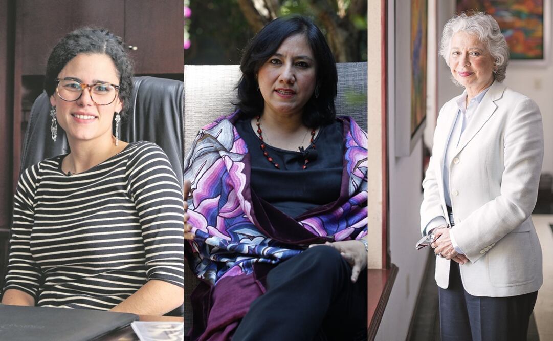 Luisa Alcalde, Irma Sandoval y Olga Sánchez, secretarias de estado. Foto: Archivo/EL UNIVERSAL