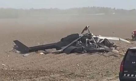 Cae helicóptero de la Guardia Nacional cerca de la frontera entre México y EU; mueren tres