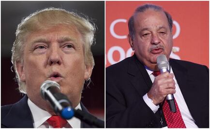 Donald Trump lima las asperezas con Carlos Slim en cena