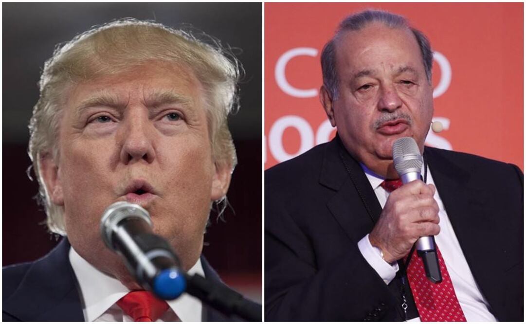 Donald Trump lima las asperezas con Carlos Slim en cena