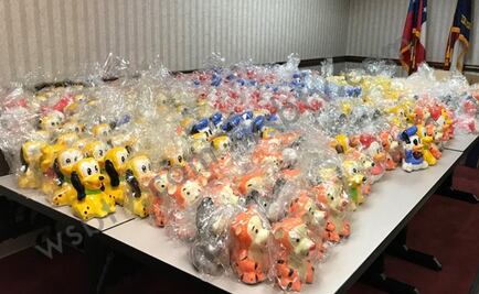 Confiscan metanfetaminas ocultas en muñecos de personajes de Disney