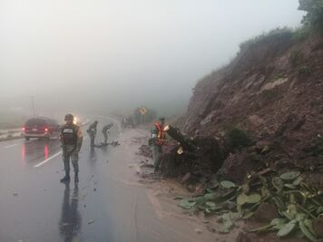 Lluvias causan deslaves y encharcamientos en Zacatecas