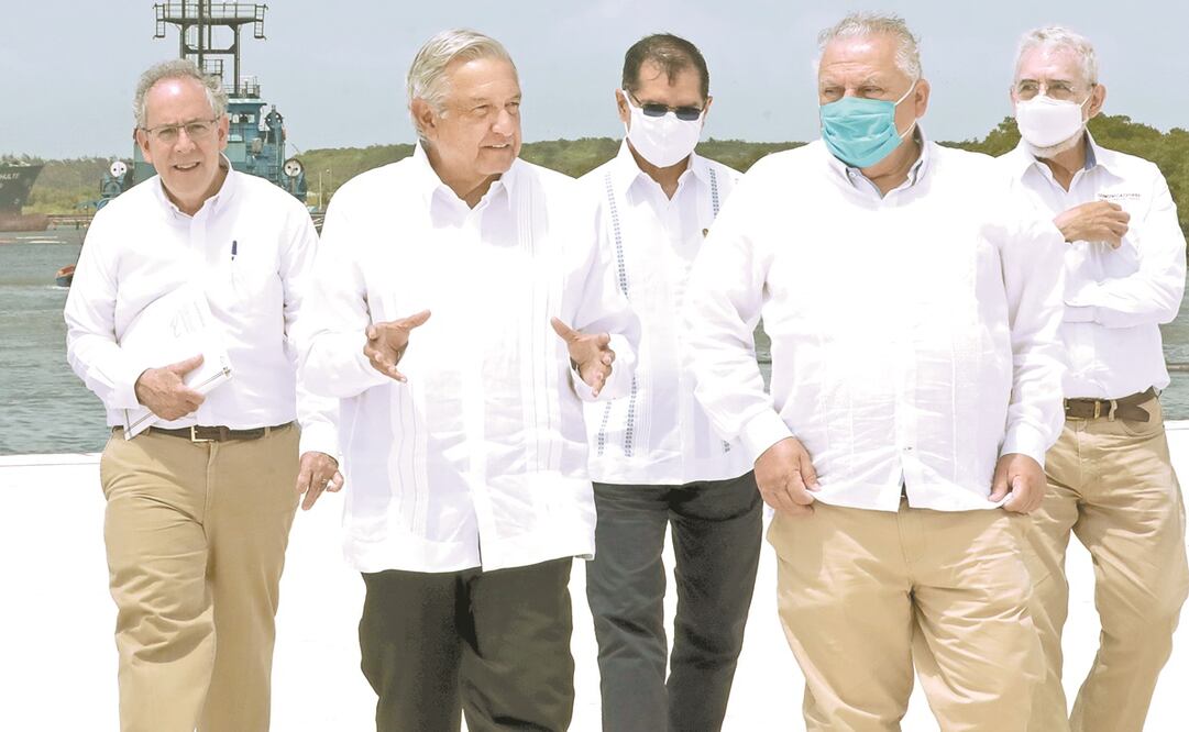 El Presidente estuvo ayer en Coatzacoalcos, Veracruz. Foto: PRESIDENCIA