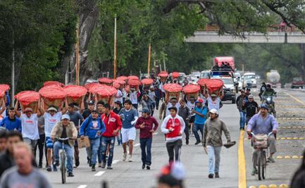 Cosechadores participan en la Carrera de Coloteros en Tamaulipas; lo hacen en honor a la virgen de Guadalupe