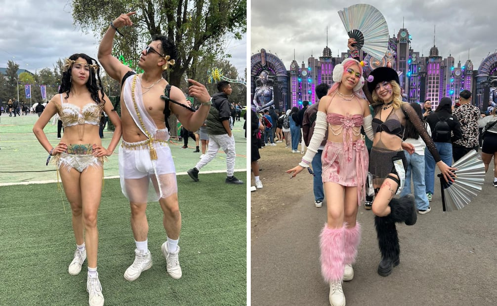 Los mejores outifts de EDC México 2026. Foto: Nara Muñoz / EL UNIVERSAL