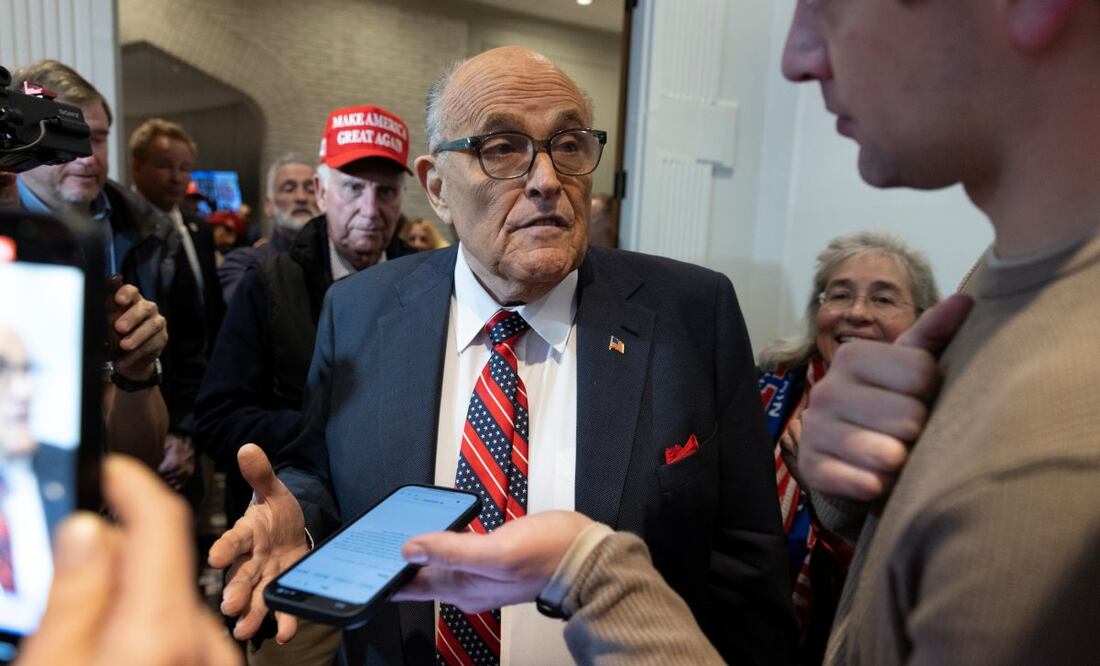 Rudolph Giuliani fue hospitalizado tras un choque de auto. (31/08/25) Foto: EFE