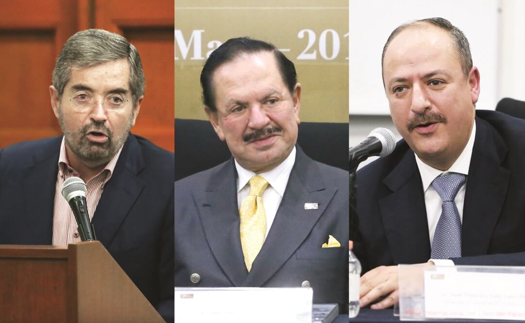 JUAN RAMÓN DE LA FUENTE, JUAN FRANCISCO EALY ORTIZ y JUAN FRANCISCO EALY LANZ DURET. (BERENICE FREGOSO. EL UNIVERSAL)