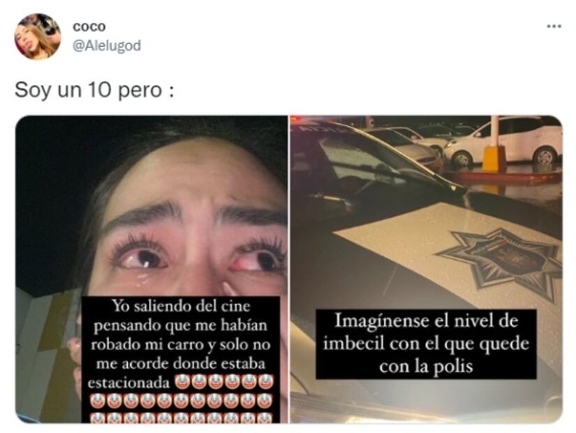 Joven llora al creer que habían robado su auto; no recordaba dónde lo había estacionado