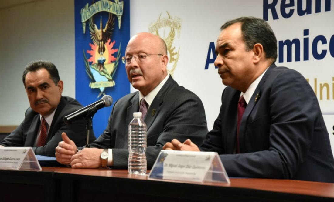 El rector de la máxima casa de estudios, Juan Eulogio Guerra Liera. FOTO: ESPECIAL