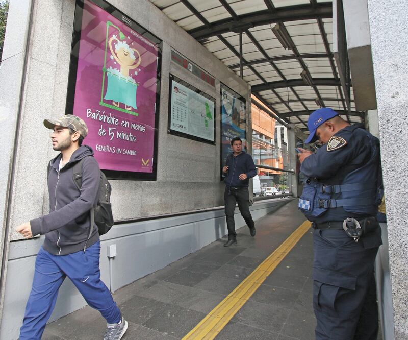Puntos rojos. Según datos, durante los últimos ocho meses los robos se concentraron en la línea 1 del Metrobús, que corre de La Joya a Indios Verdes. Foto/ARCHIVO EL UNIVERSAL