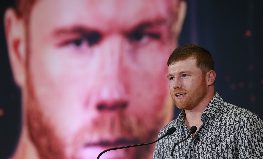 Canelo Álvarez en conferencia de prensa - Foto: EFE